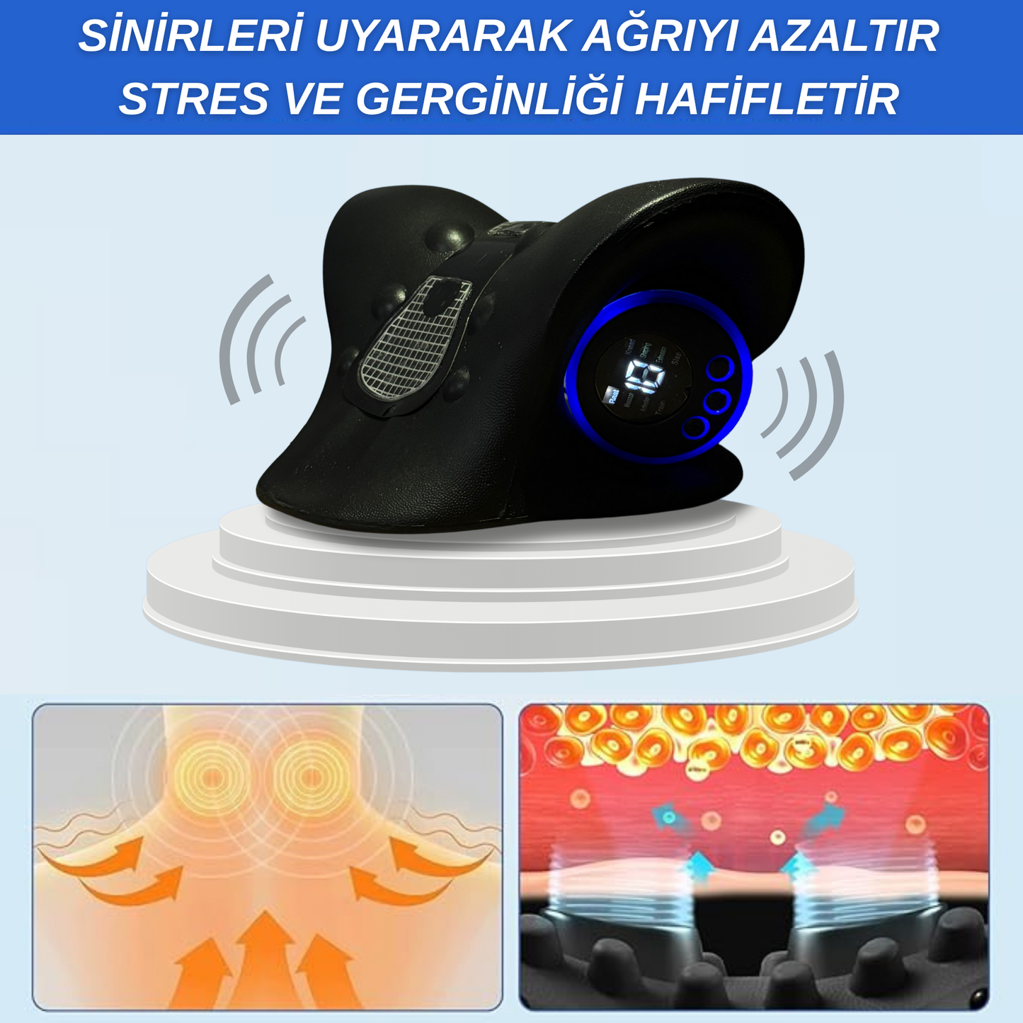 Boyuner™ Boyun Masaj Aleti - Visco Yastık Hediye